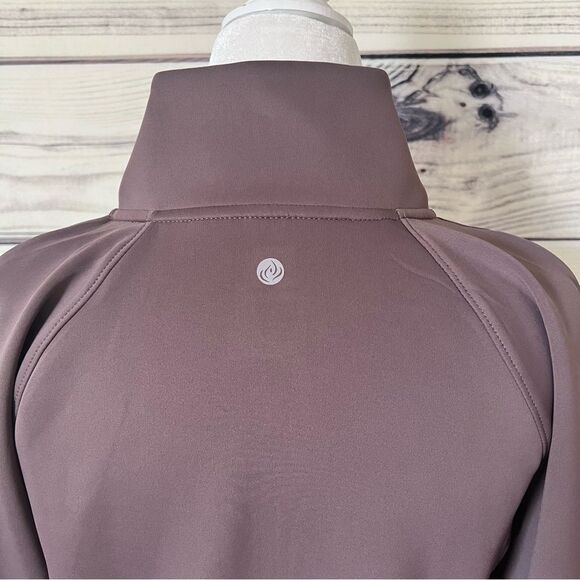Apana Dusty Purple Full Zip Athletic Workout Jacket - Picture 6 of 8